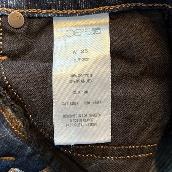 8. Joes Womens Cuff Cropped Size 25 - Picture 5 of 5